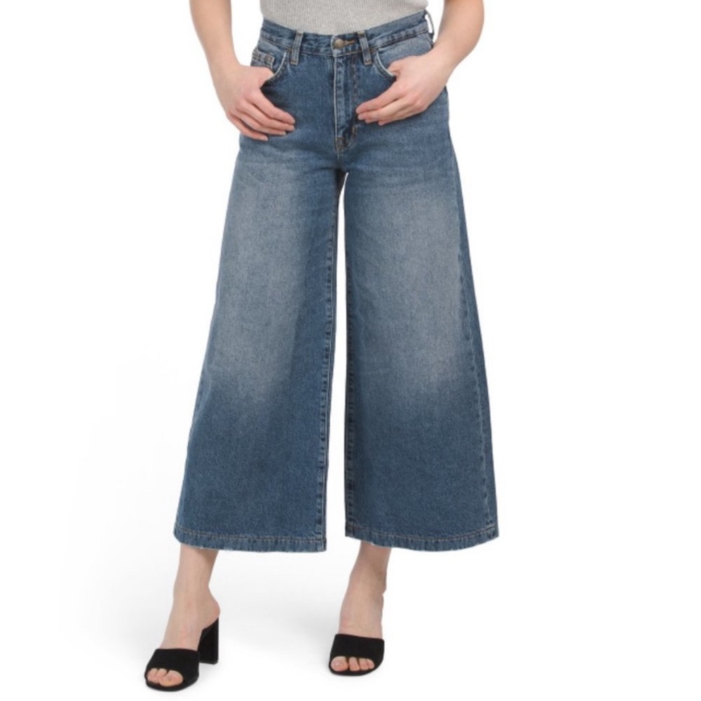 Current Elliott brand C/E High rise wide leg crop jeans size 27 for women